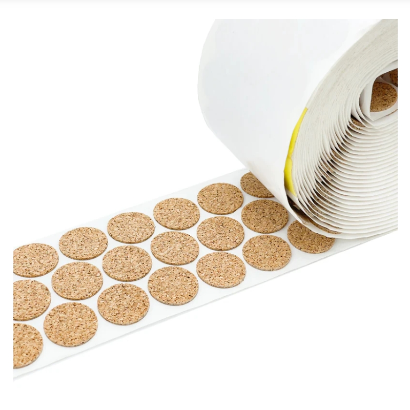 Durable Cork Pad with Self Adhesive Rubber for Glass Protection