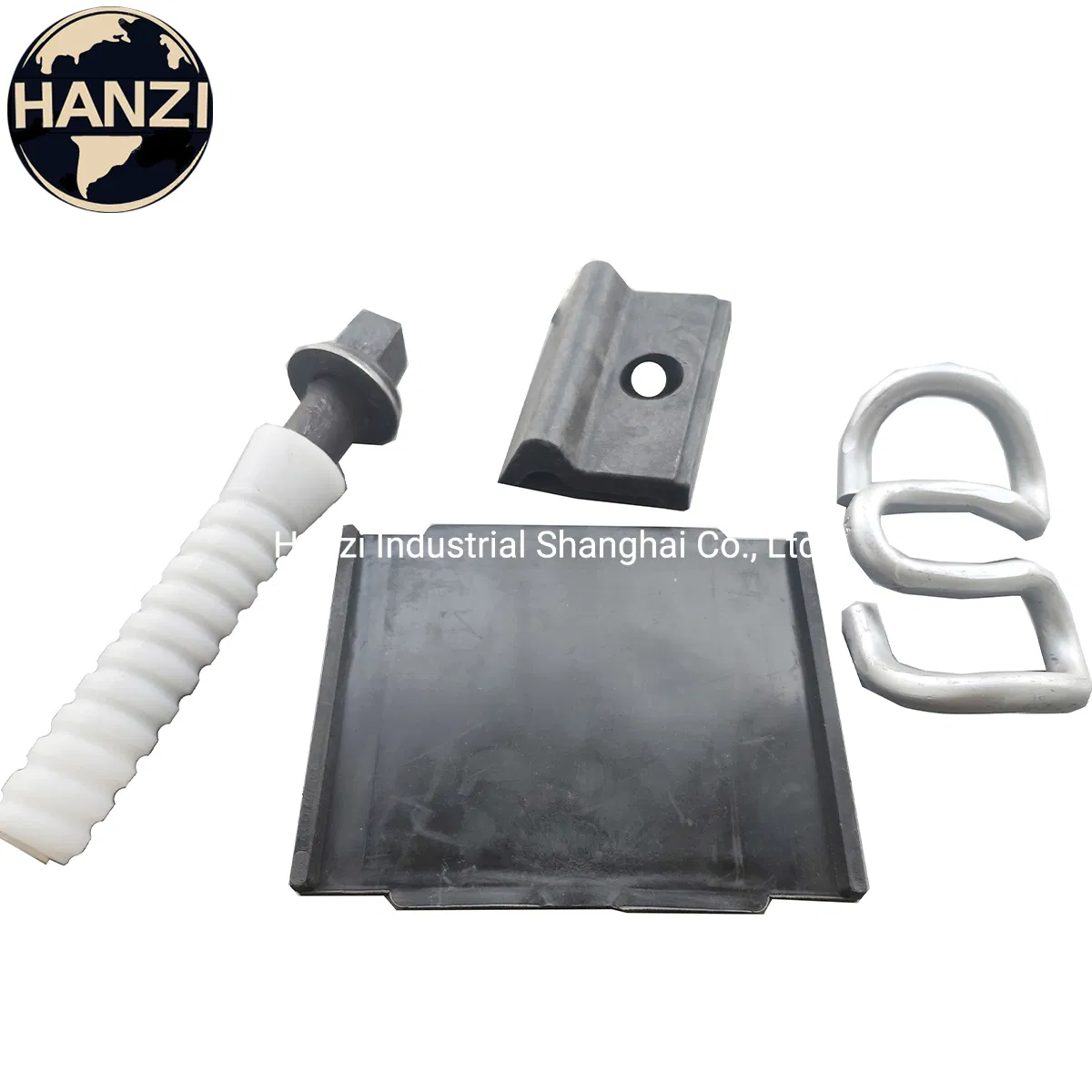 Shock Absorption Reinforced Rubber Rail Pads for Railway Railroad and Bridge Construction