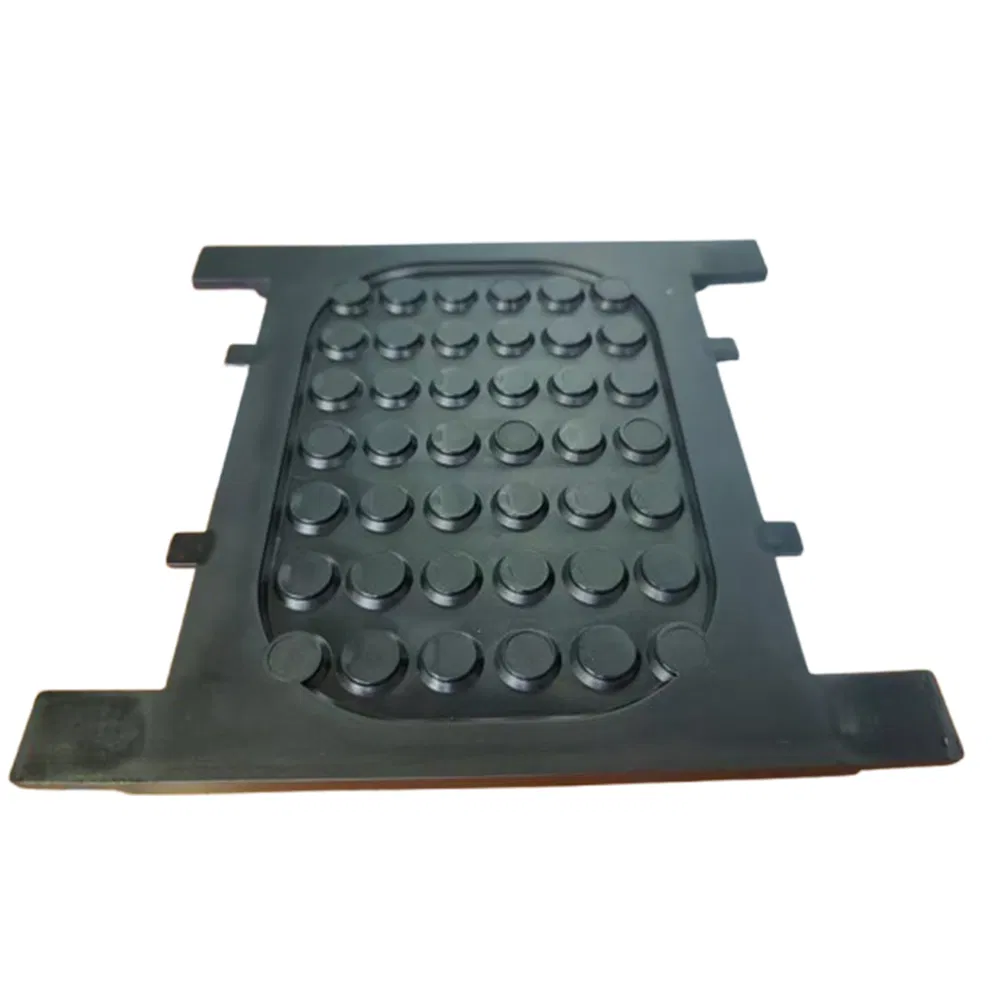 Wholesale High-Density Shock Absorption Noise Abatement Elastic Dark Black Polyurethane Rubber Rail Pad Railroad Spacer
