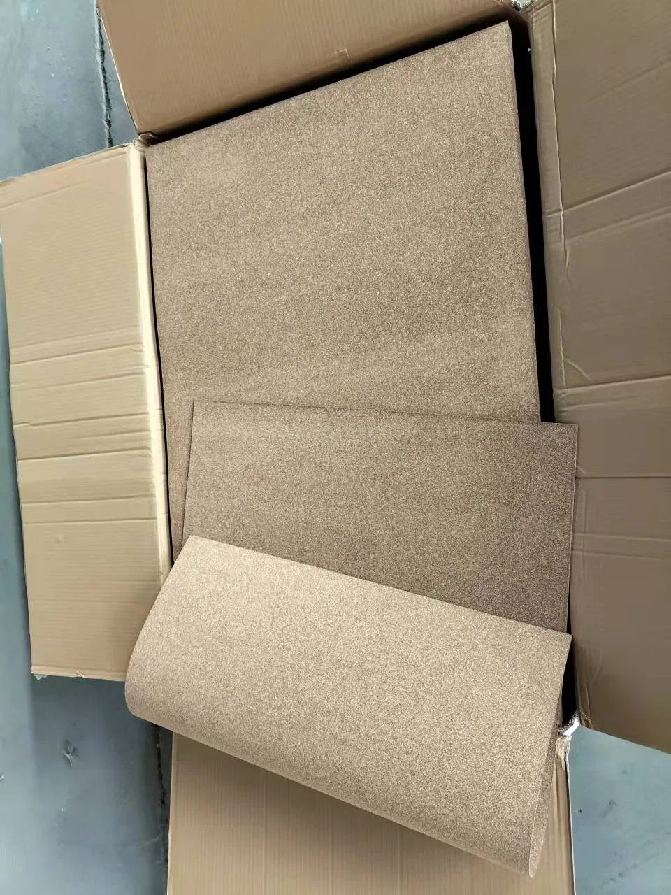 Environmental Gasket Sealing Material Rubber Cork Sheet Original Color&Vulcanized Brown Color