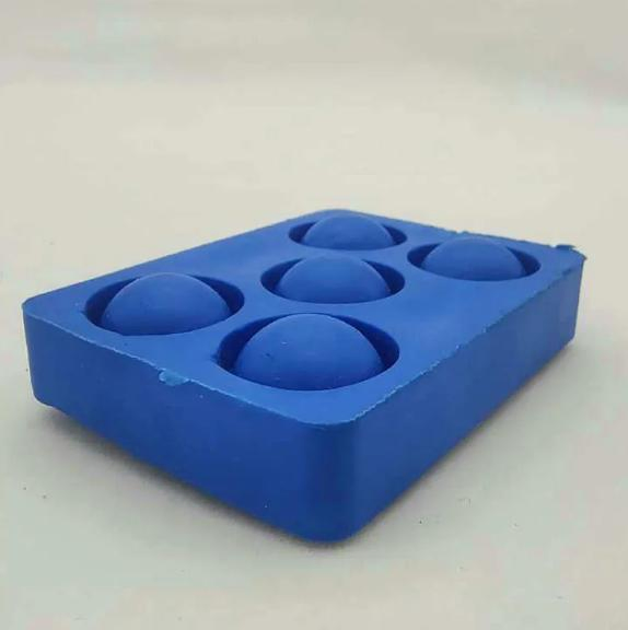 Custom Building Materials Double-Sided Five-Ball Cushioning Pad Sports Court Wooden Floor Shock Absorbing Rubber Pad Resilient Rubber Cushion Pads