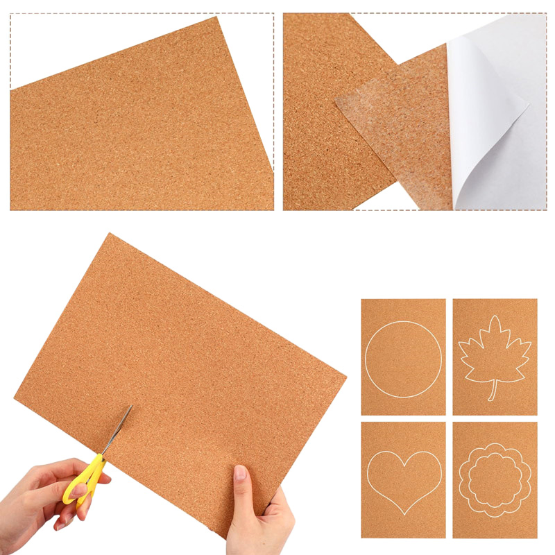 with/Without Self-Adhesive 2mm 1.22m Custom Bulletin Board Soft Eco Friendly Cork Roll