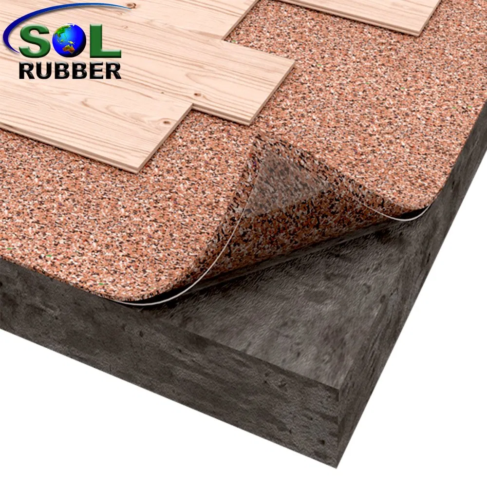 3mm Acoustic Underlay Absorb Noise Cork Rubber Flooring