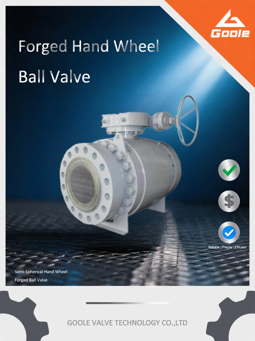 3PCS Handwheel Forged Steel Trunnion Mounted Ball Valve