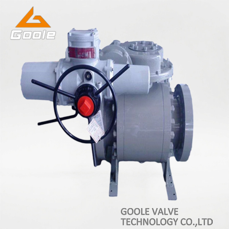 3PCS Electric Actuated Forged Steel Fixed Ball Valve