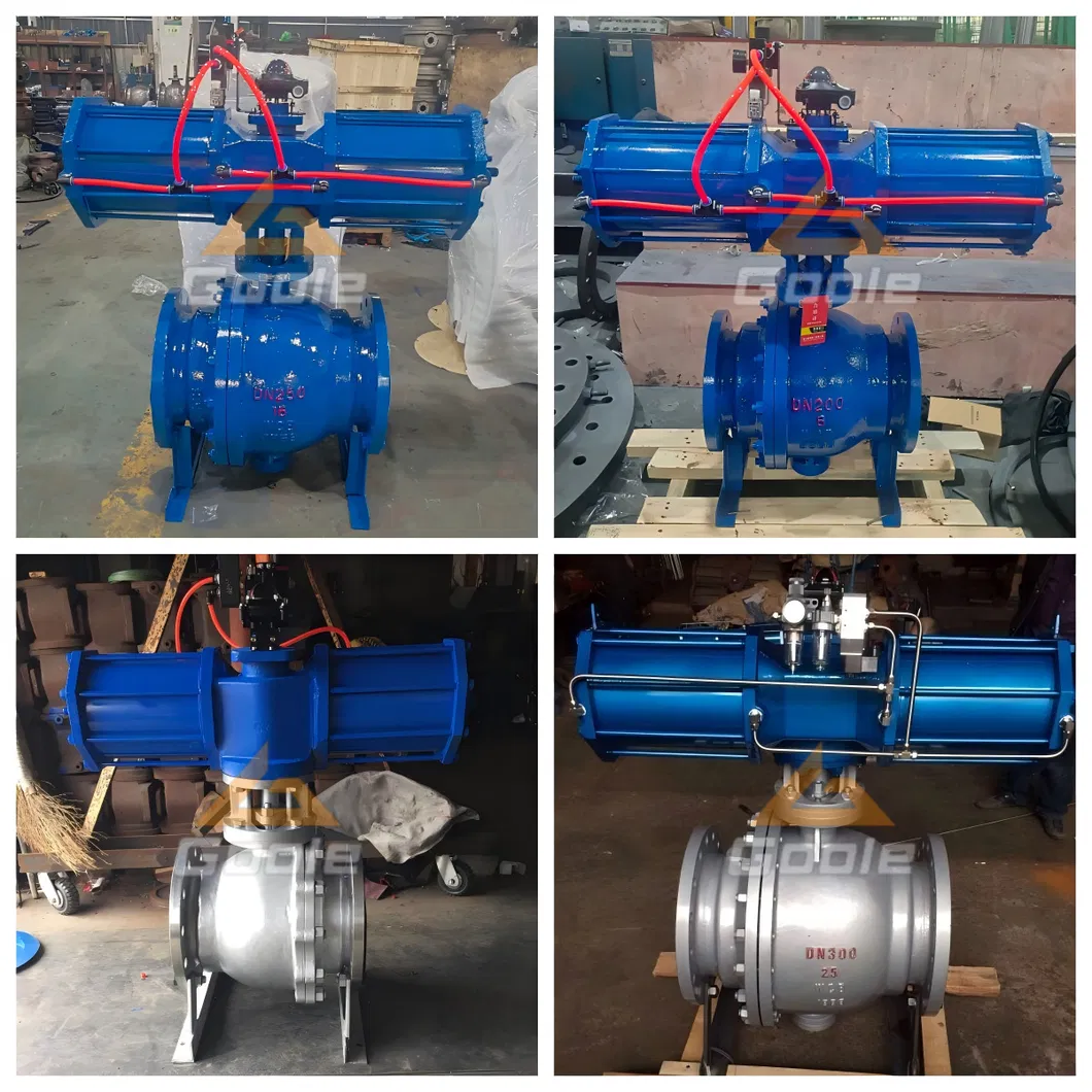 Pneumatic Forged Steel Trunnion Mounted Ball Valve Display