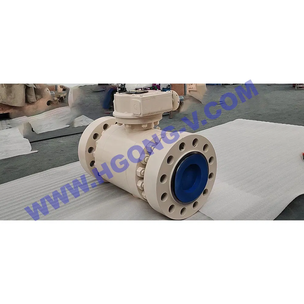 ANSI/DIN Forged Steel A105 3PC 1500lb CE Approved Trunnion Mounted Electric Stainless Steel Flange Ball Valve