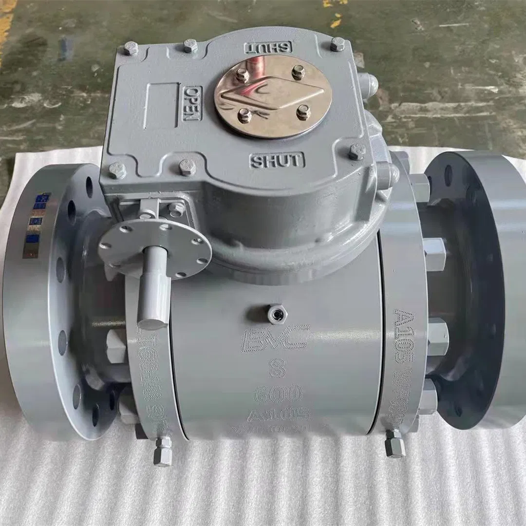 API 6D/API 608 2PC 3PC Trunnion Mounted Ball Valve Cast Steel Wcb Flanged End Soild Ball