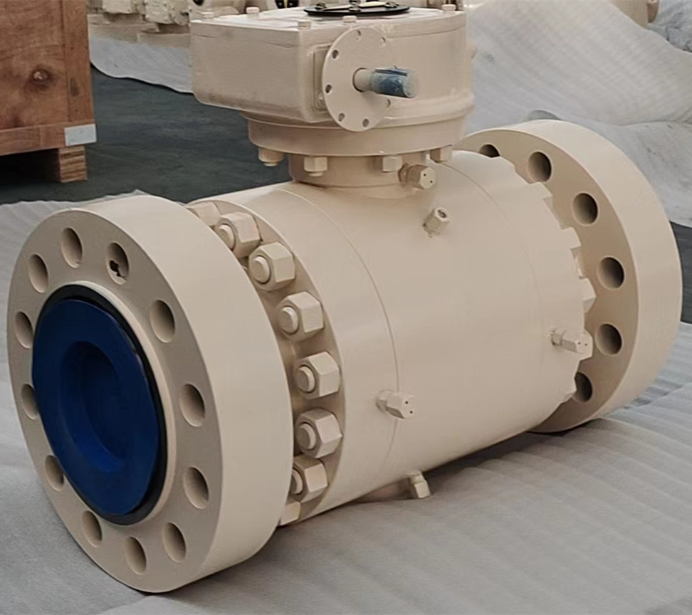 API 6D/API 608 2PC 3PC Trunnion Mounted Ball Valve Cast Steel Wcb Flanged End Soild Ball