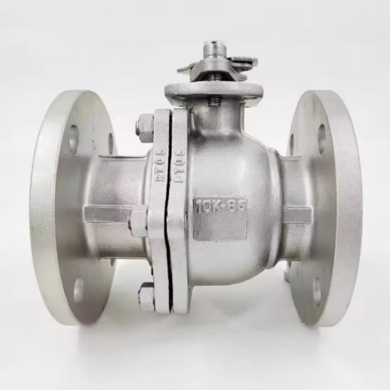 ISO CE Certified Pn16 DN50 DN80 High Temperature Manual Trunnion Mounted Nickel Based Alloy 2PC Flanged Ball Valve