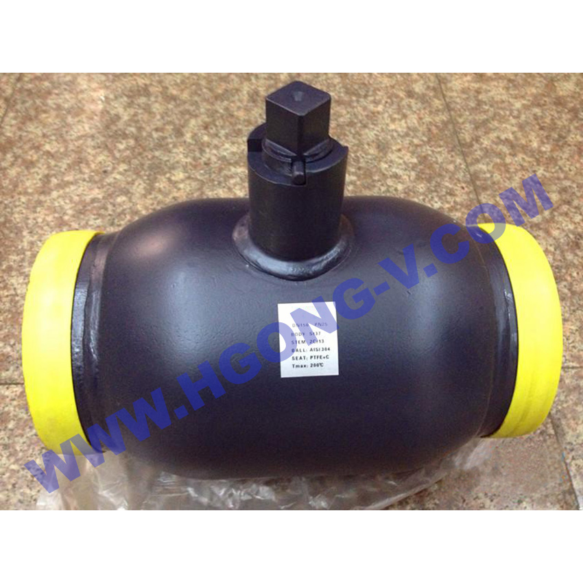 DIN/ANSI/JIS Cast Steel Wcb 304 316 Worm Gear Trunnion Mounted Floating Bw Sw Motorised Welding Ball Valve