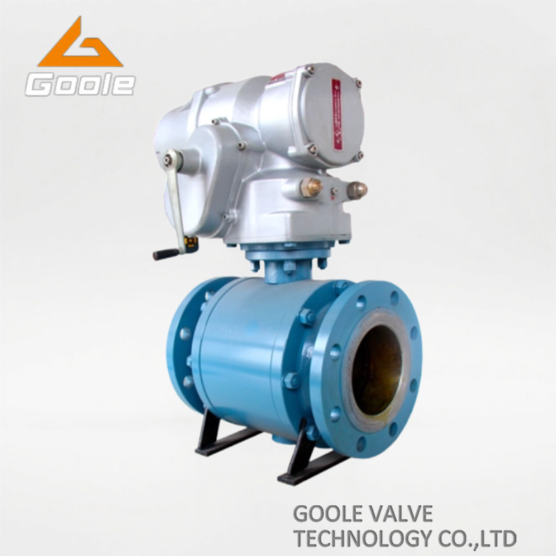 3PCS Electric Actuated Forged Steel Fixed Ball Valve
