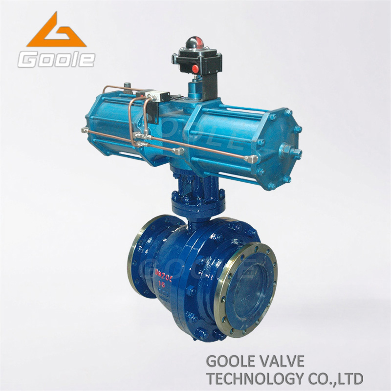 Pneumatic Forged Steel Trunnion Mounted Ball Valve