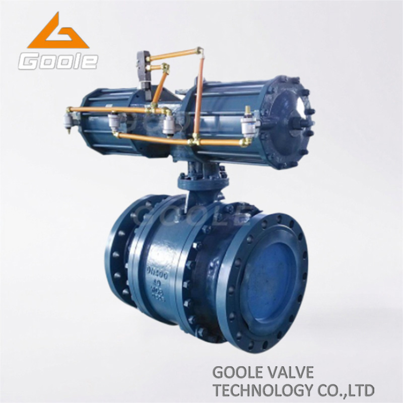 Pneumatic Forged Steel Trunnion Mounted Ball Valve