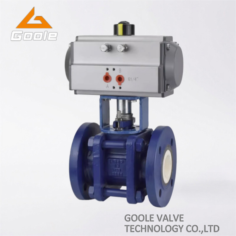 Pneumatic Ceramic Lined Floating Ball Valve