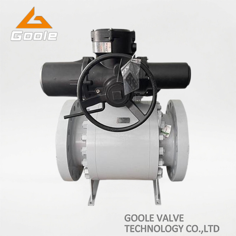 3PCS Electric Actuated Forged Steel Fixed Ball Valve