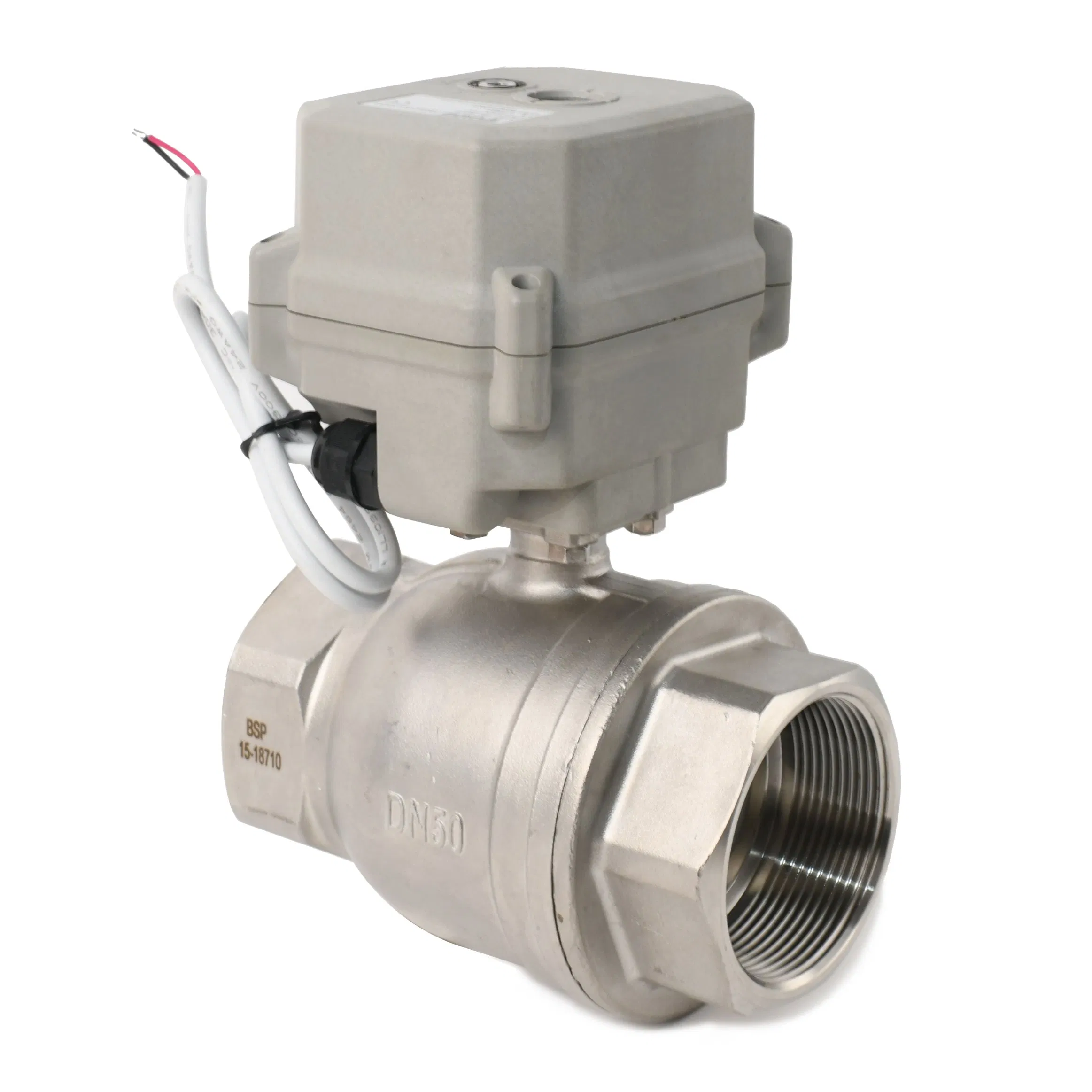 2 Way DN40 1-1/2'' DC12V Stainles Steel 316 Motorized Water Ball Alve