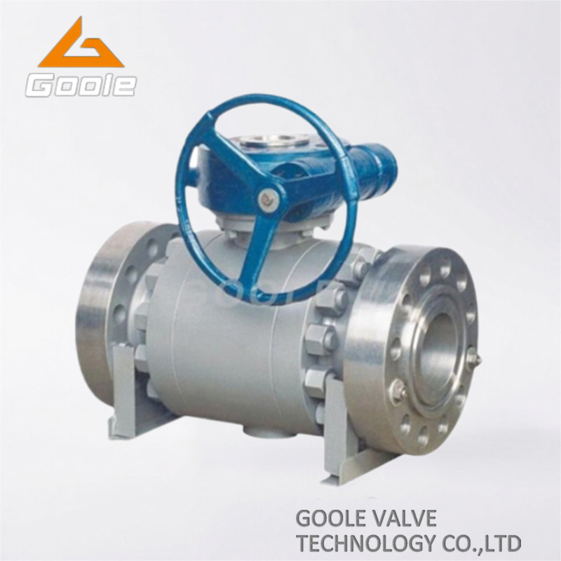 3PCS Handwheel Forged Steel Trunnion Mounted Ball Valve