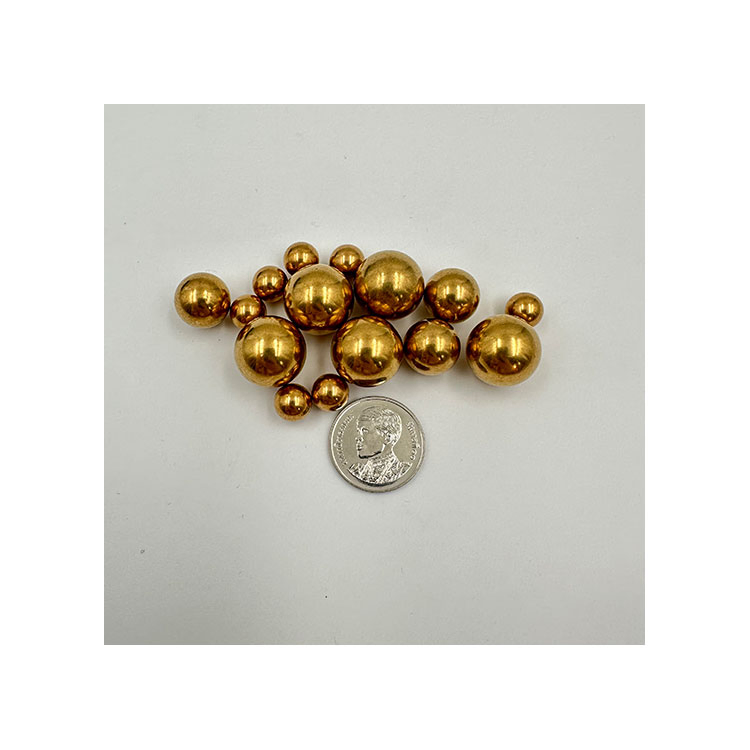 Copper Ball Solid Brass Ball Copper Ball Can Be Punched Precision Conductive Valve 2mm 3mm 4mm 5mm H62 Copper Ball