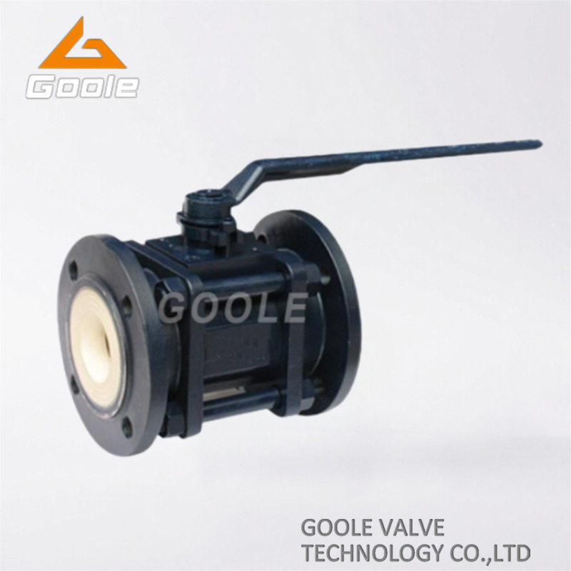 Three Pieces Manual Ceramic Lined Floating Ball Valve