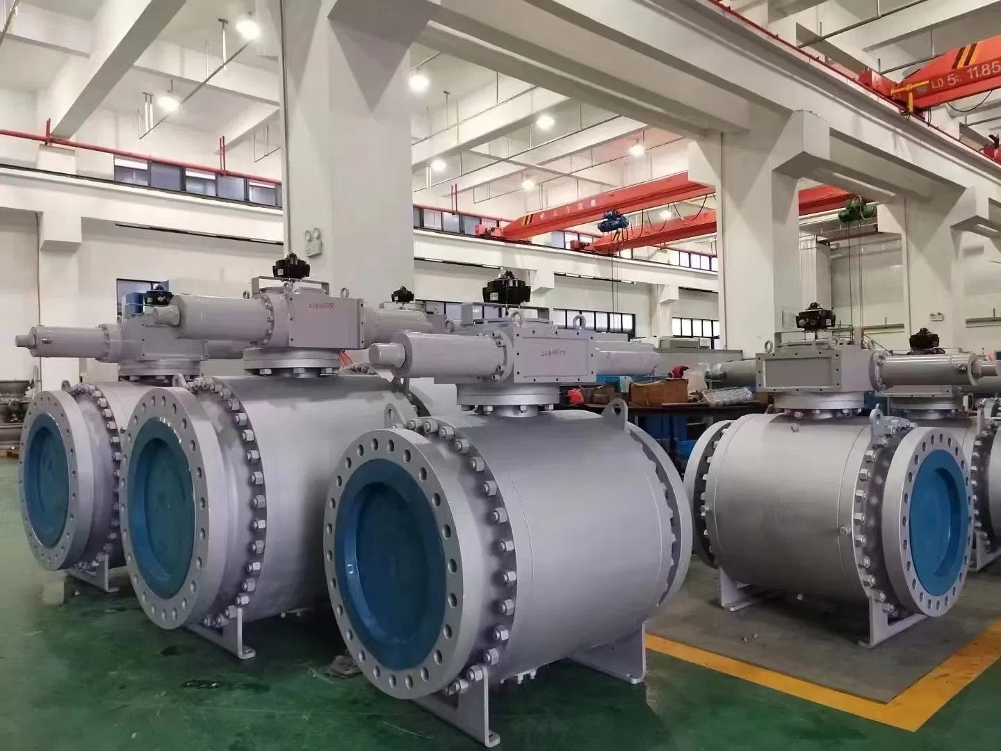 API 6D/API 608 2PC 3PC Trunnion Mounted Ball Valve Cast Steel Wcb Flanged End Soild Ball