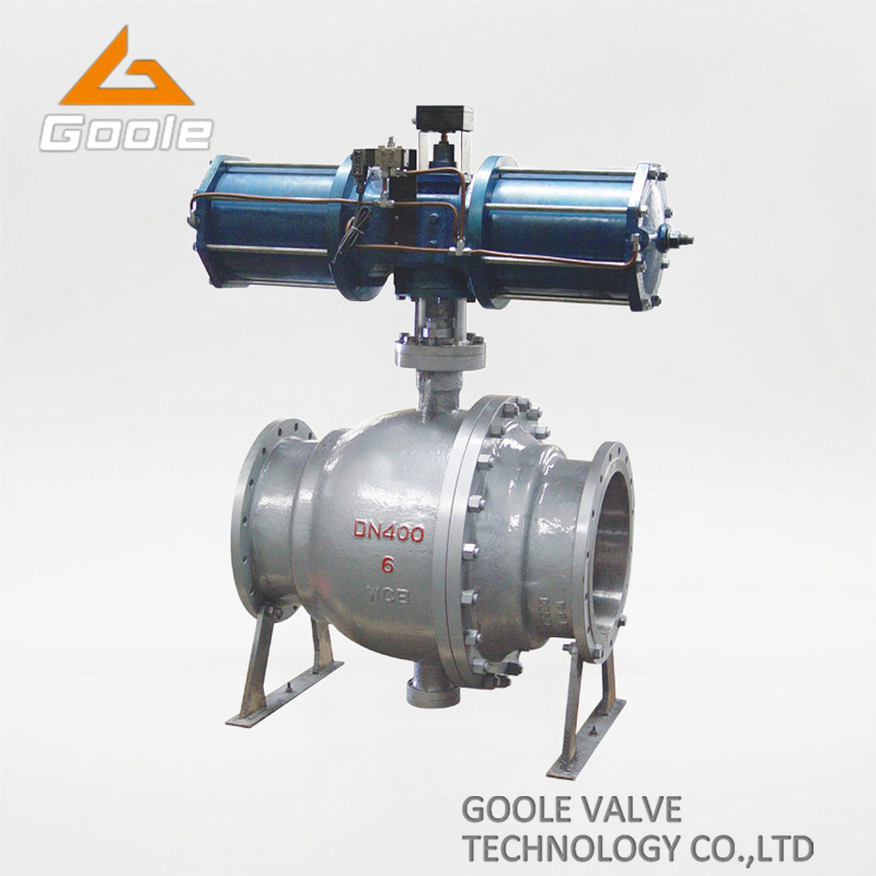 3PCS Pneumatic Forged Steel Trunnion Fixed Ball Valve