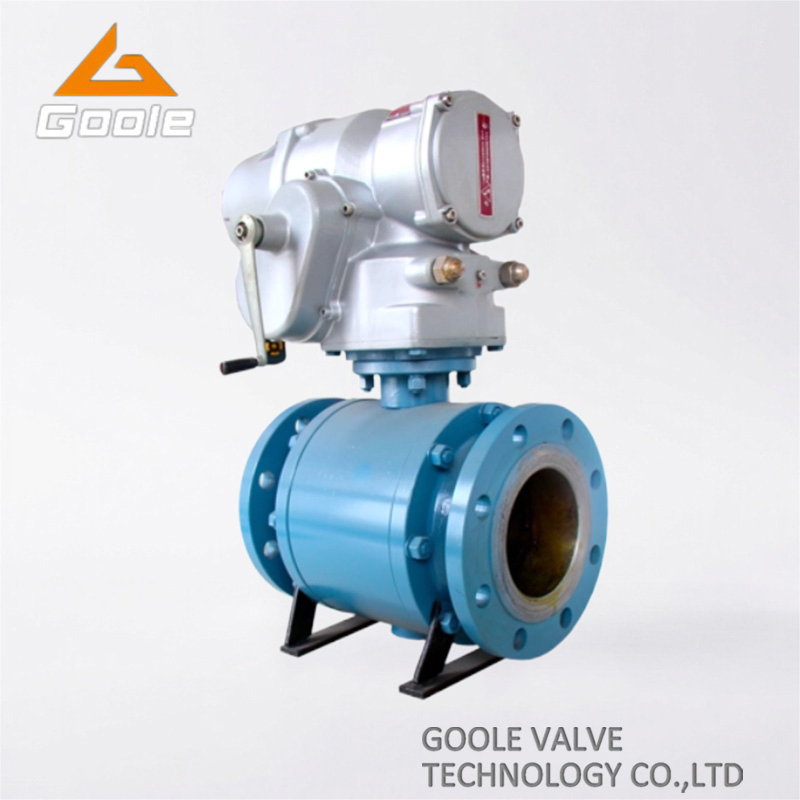 3 Pieces Electric Forged Steel Trunnion Mounted Ball Valve