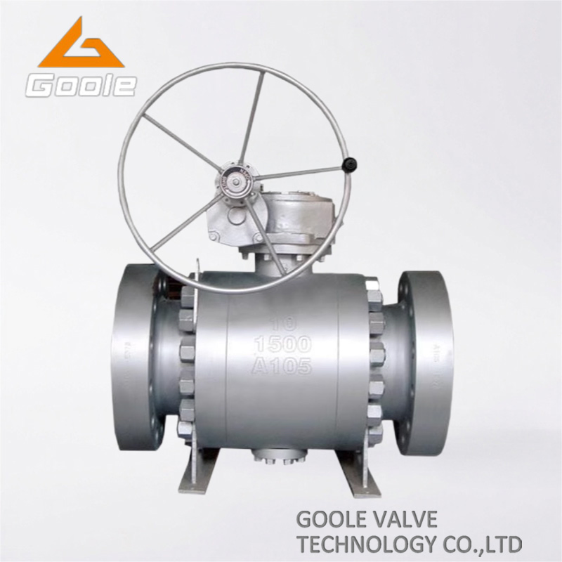 3PCS Handwheel Forged Steel Trunnion Mounted Ball Valve