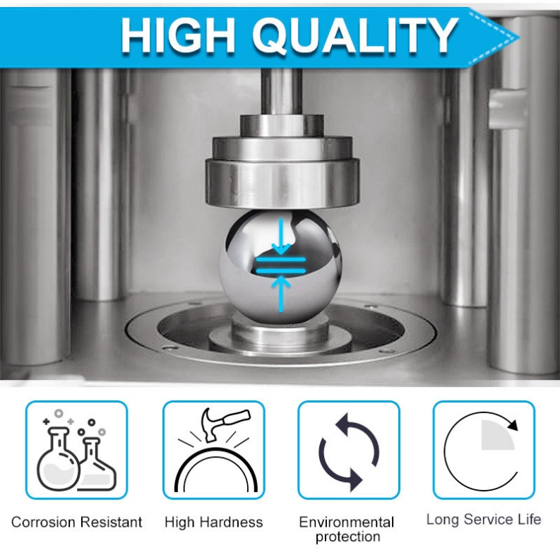 Saige 4.9mm Drilled Carbon Steel Ball Solid Rust-Proof for Hydraulic Valve Components