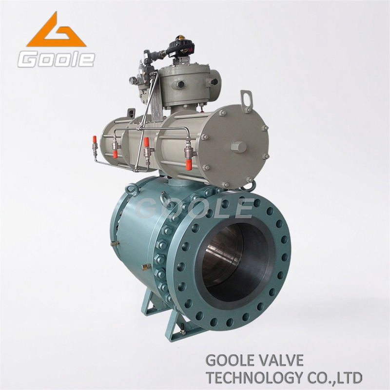Pneumatic Forged Steel Trunnion Mounted Ball Valve