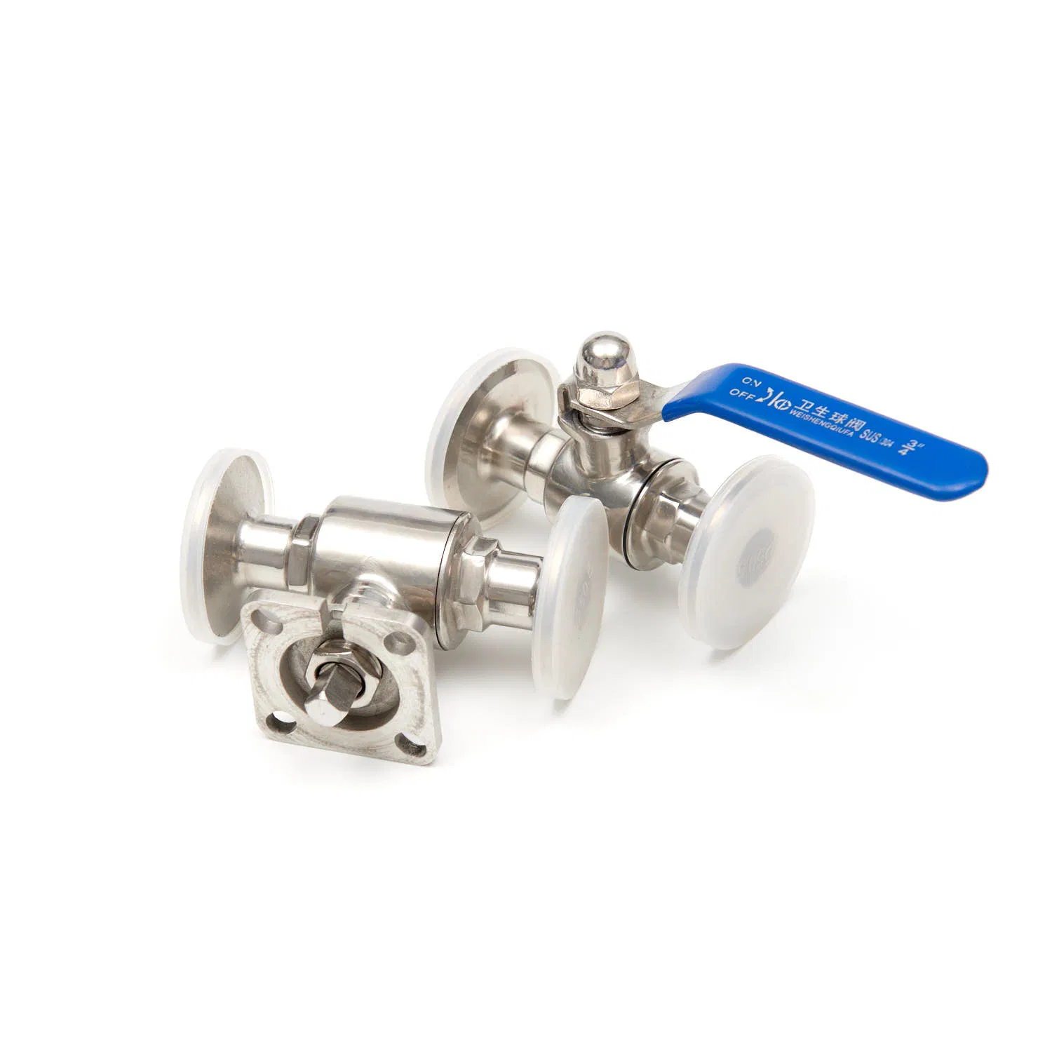 2PC Full Port Ss Ball Valve with ISO5211 Pad, Class150