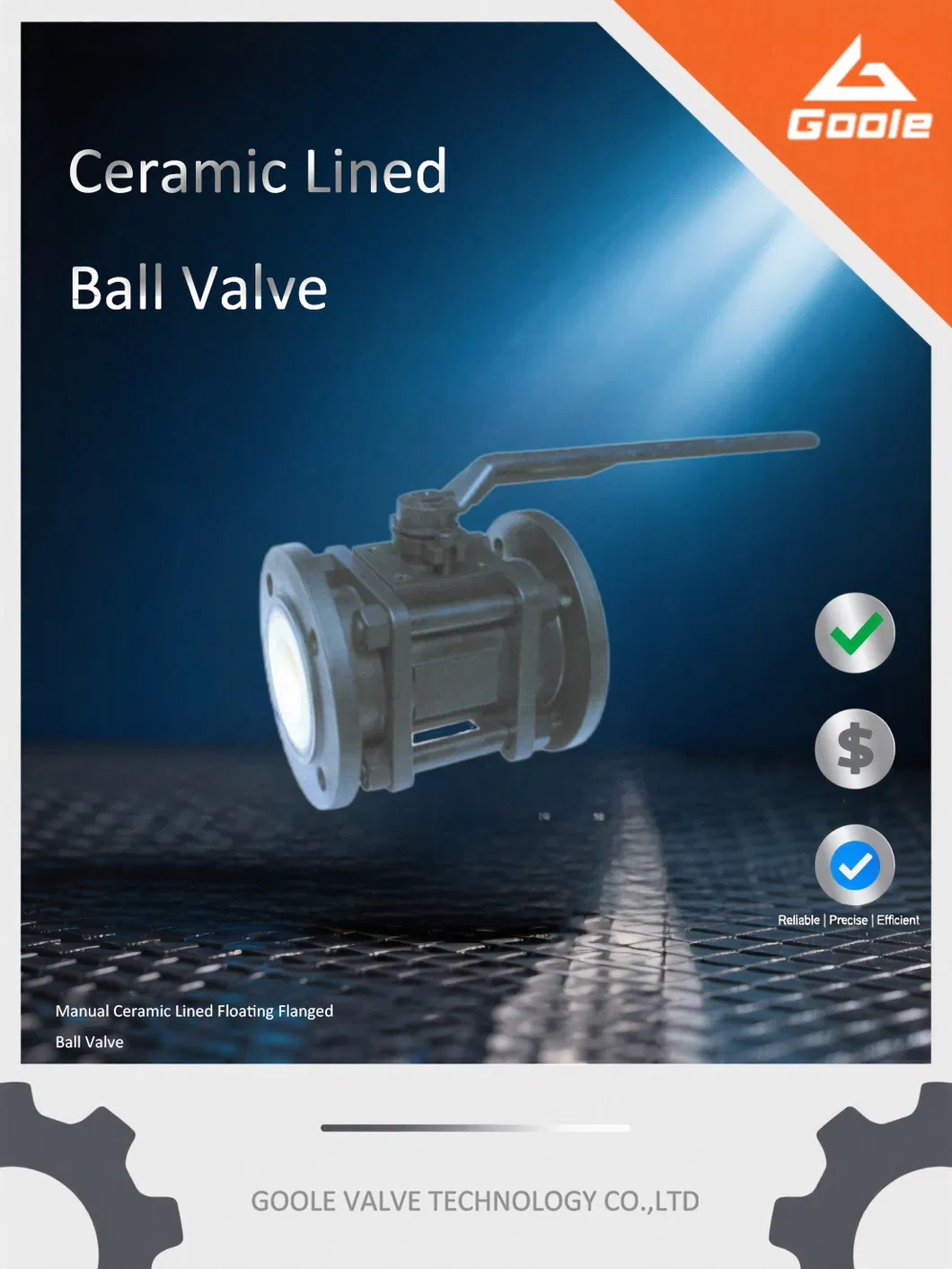 Three Pieces Manual Ceramic Lined Floating Ball Valve
