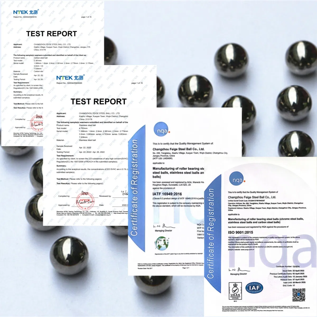 Saige 4.9mm Drilled Carbon Steel Ball Solid Rust-Proof for Hydraulic Valve Components