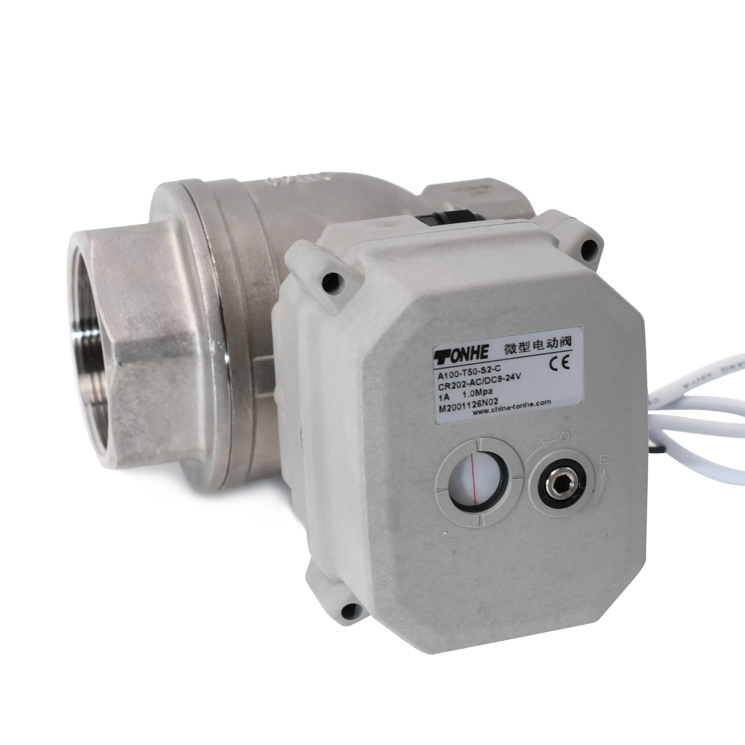 2 Way DN40 1-1/2'' DC12V Stainles Steel 316 Motorized Water Ball Alve