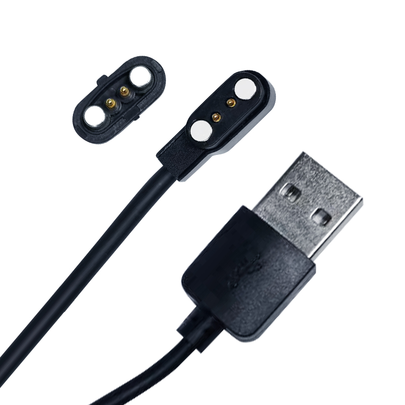OEM 2 pin Pogo Pin Black Magnetic Data USB Charger Cable Manufacturer, Manufacturers