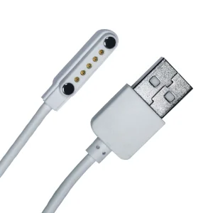 ODM 6 pin Pogo Pin White Magnetic Charging Data USB C Cable