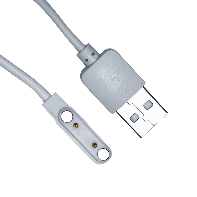 Custom 2 pin White Magnetic USB Charging Cable Supplier, Factory