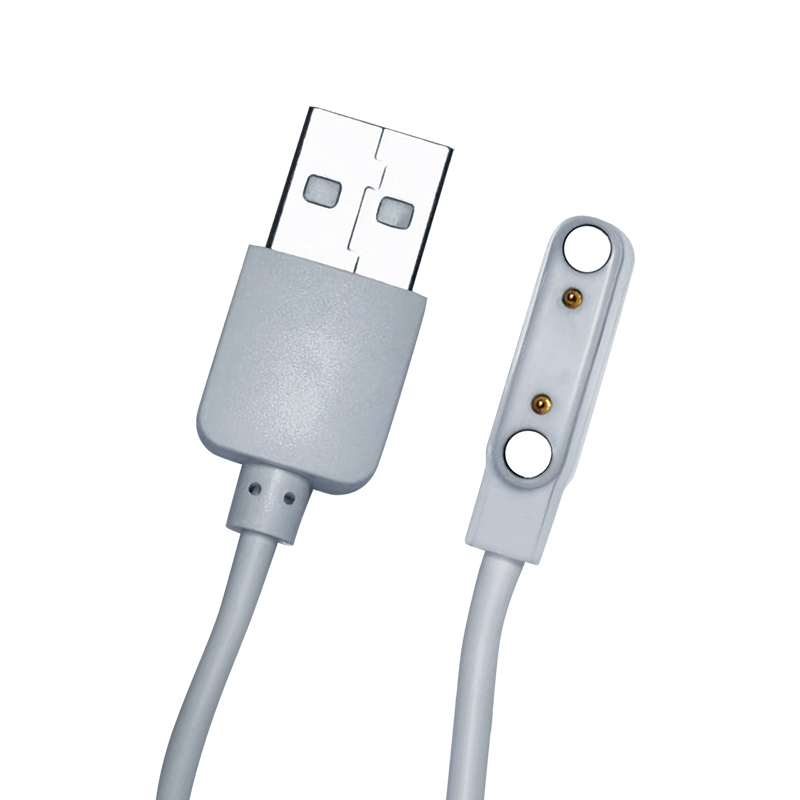 Custom 2 pin White Magnetic USB Charging Cable Supplier, Factory