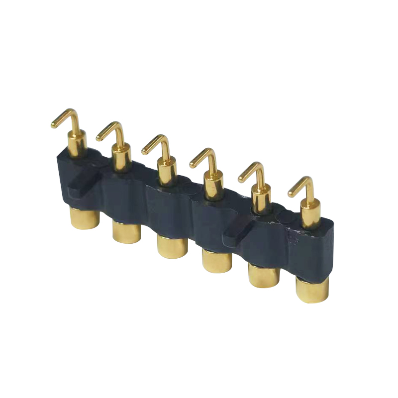 ODM 6 pin Pogo Pin Connector Bending Type PCB Socket Manufacturers, Factory