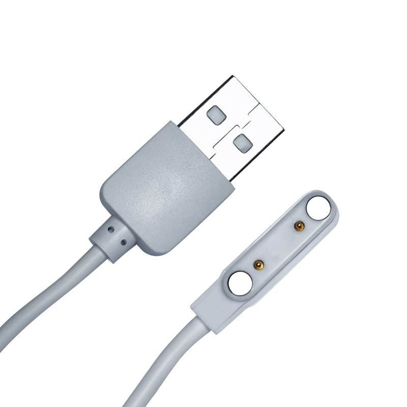 Custom 2 pin White Magnetic USB Charging Cable Supplier, Factory