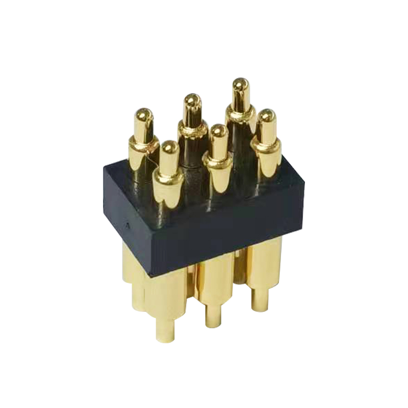 ODM double row 6 pin pogo pin spring loaded charge contact socket connector Manufacturers, Factory