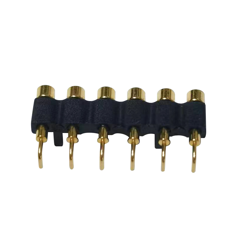 ODM 6 pin Pogo Pin Connector Bending Type PCB Socket Manufacturers, Factory