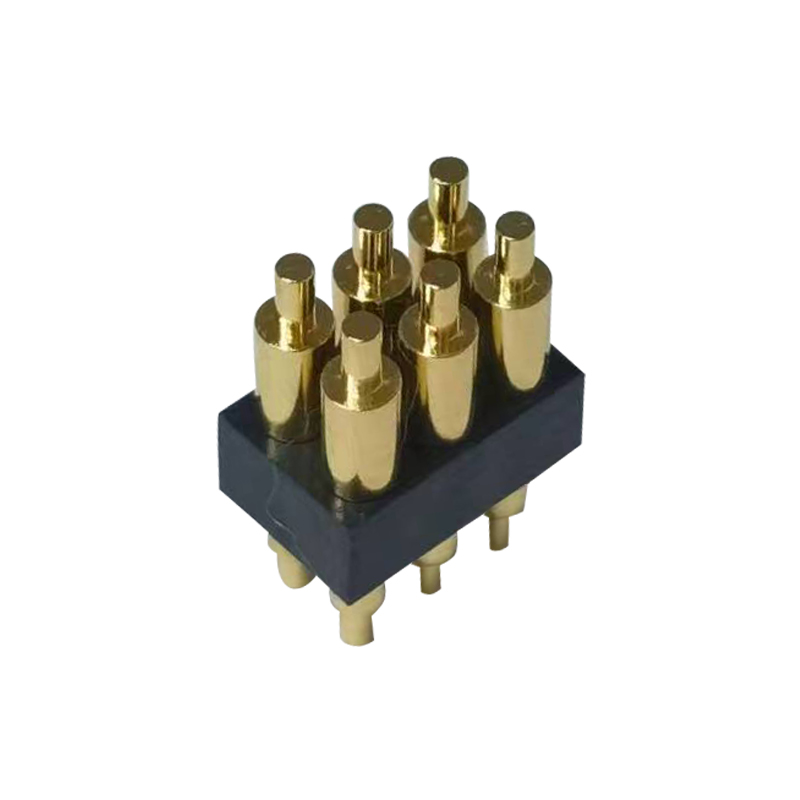 ODM double row 6 pin pogo pin spring loaded charge contact socket connector Manufacturers, Factory
