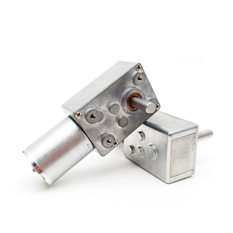 Worm Gear Reducer Motor 12 Volt Low Speed 3246 Right Angle Gearbox With Rf-370 Brush Motor
