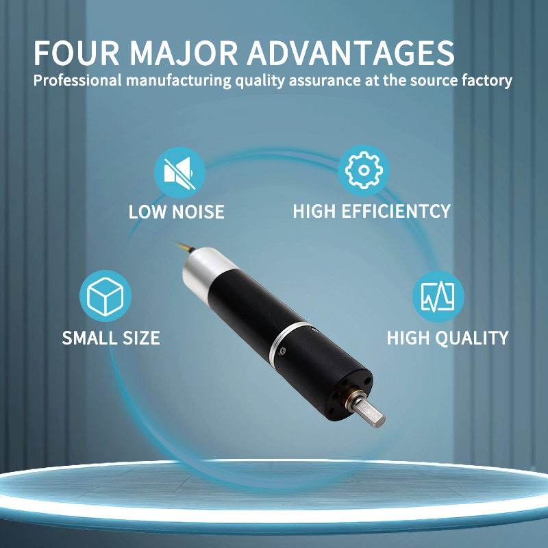 Dc12v 24v 16mm Diameter 60w IE4 Planetary Coreless Brushless Dc Motor Gearbox With Encoder