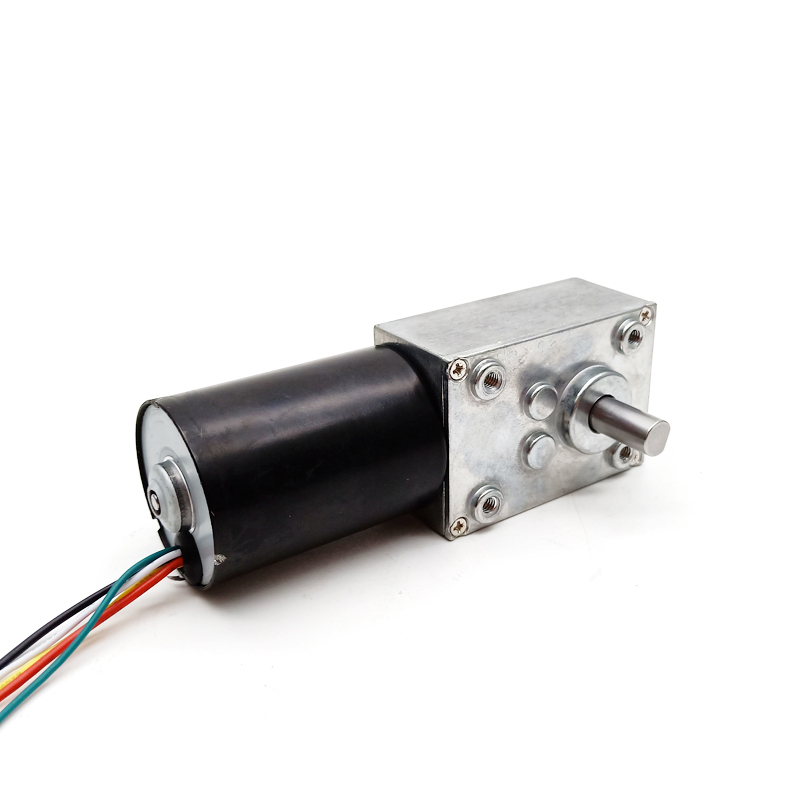 5840 Worm Gearbox With Bldc 3650 3640 Brushless Motor Low Rpm High Torque 12v 80rpm Geared Motor