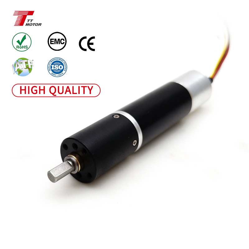 Dc12v 24v 16mm Diameter 60w IE4 Planetary Coreless Brushless Dc Motor Gearbox With Encoder