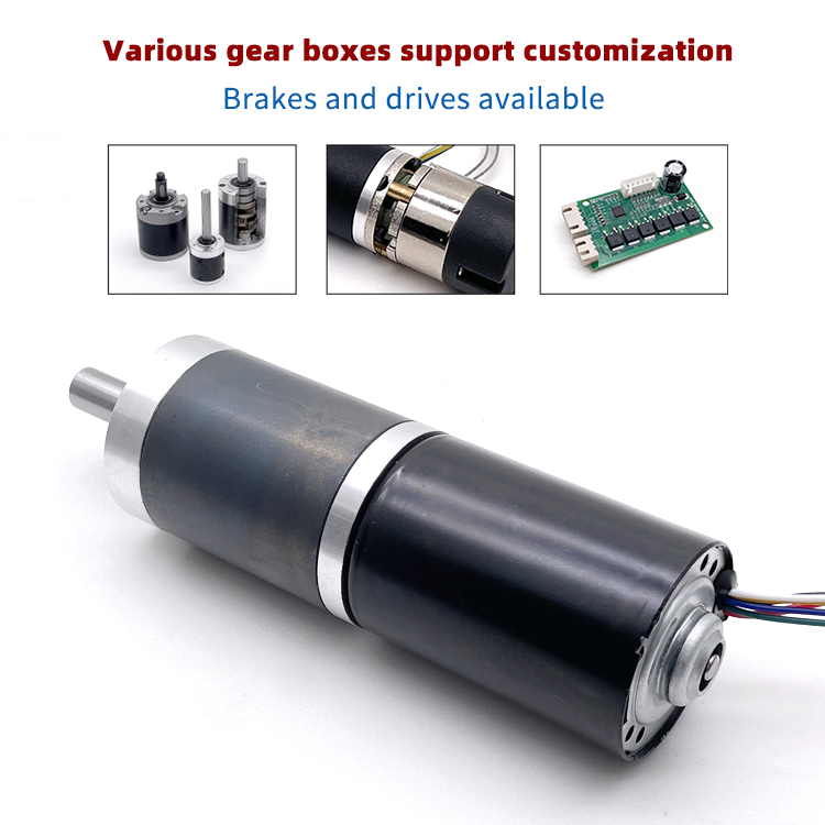 GMP42-TEC4260 12v 24v 36mm High Torque Low Rpm Brushless Planetary DC Gear Motor Reducer