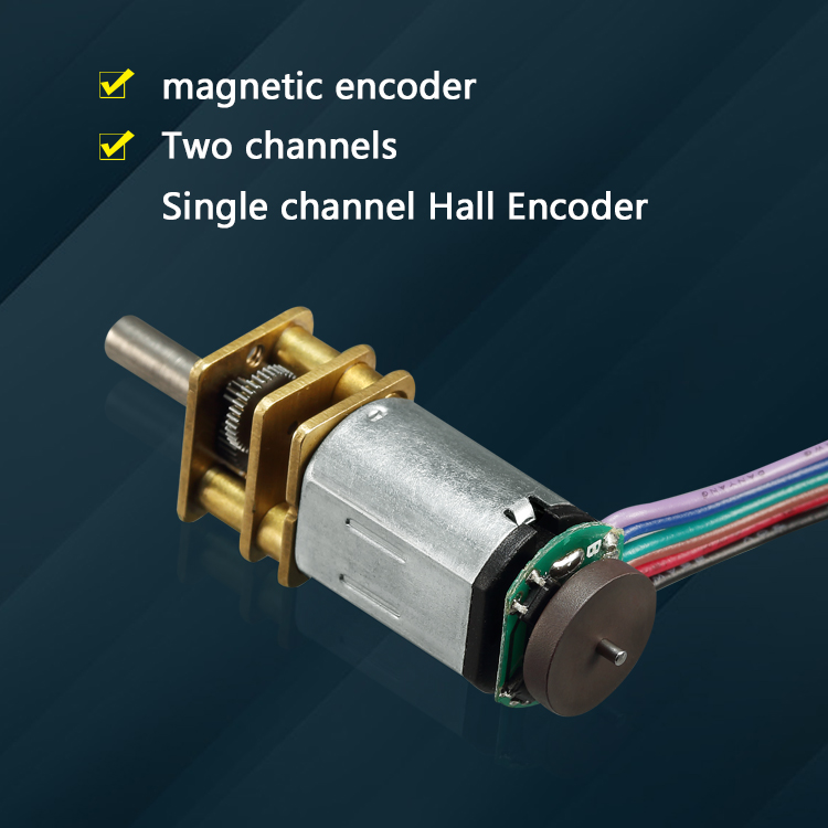 TT Motor N20 3.3v 5v 12v 12mm Gear Motor With Encoder Dc Brushed Motor for Robot