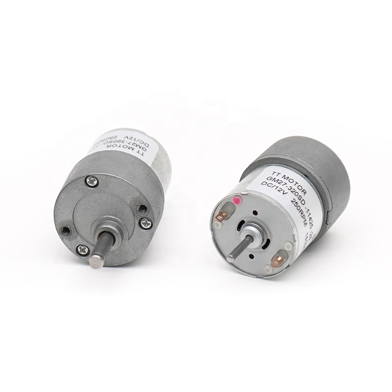 High Torque Low Speed Micro Small Mini Brushed GM27 250RPM 27mm 12V Electric Spur DC Gear Motor